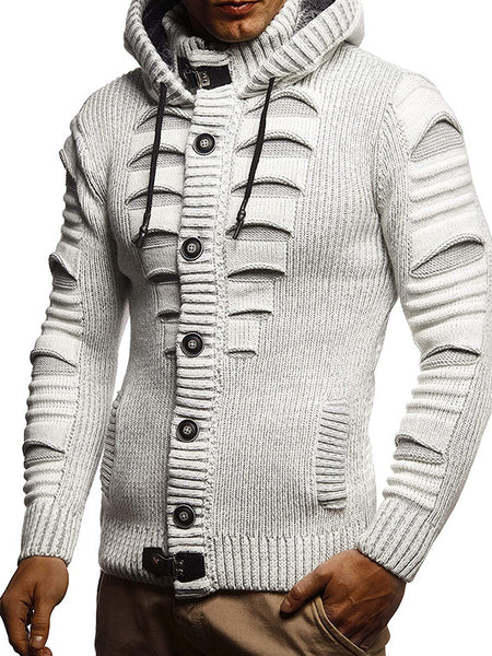 Ashton™ | Sweater - Men's Hooded Knitted Cardigan Jacket