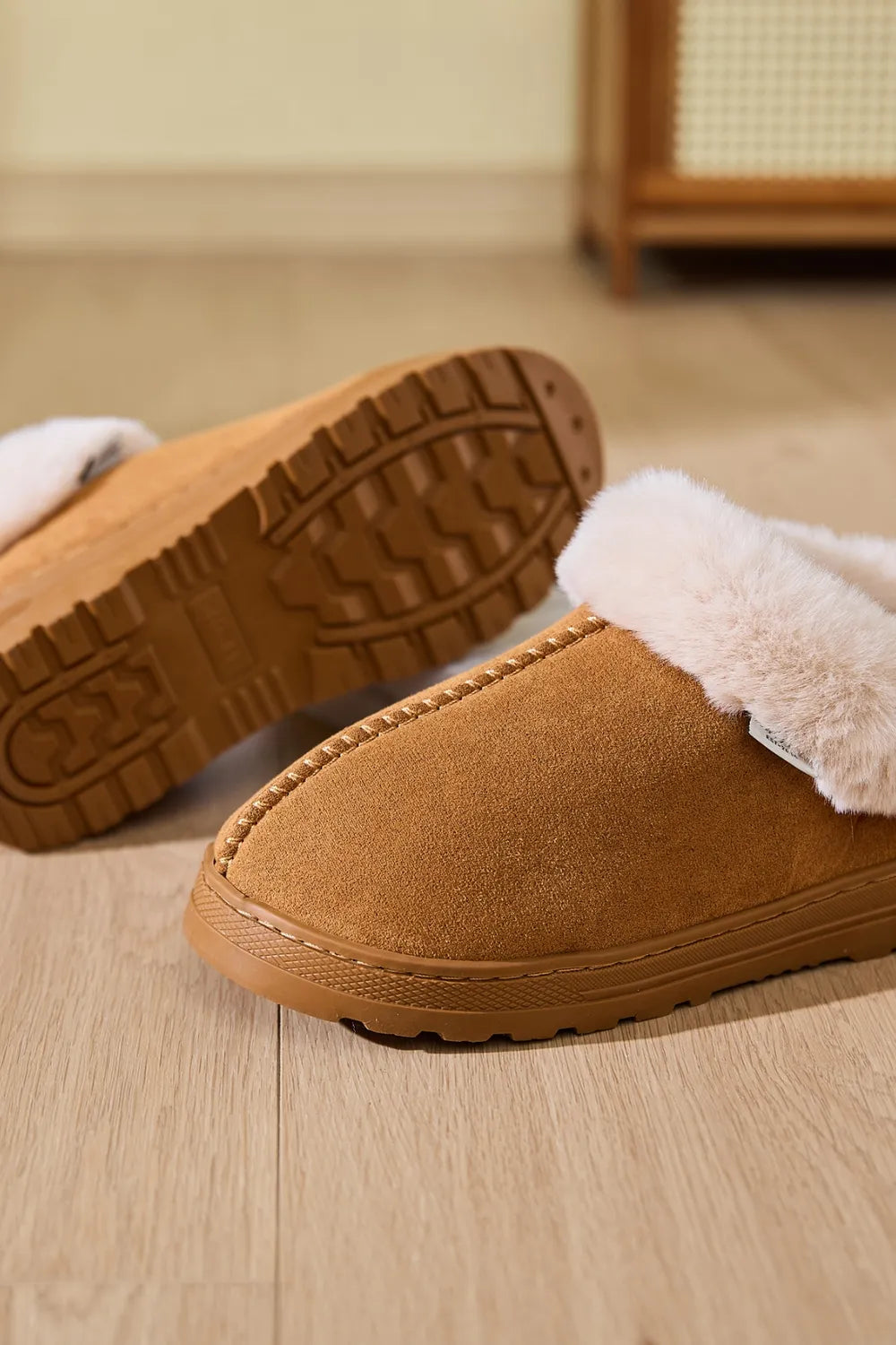 Rain Fiorenza — Faux Fur Round Toe Platform Slippers Fashion Footwear, alternate view 11