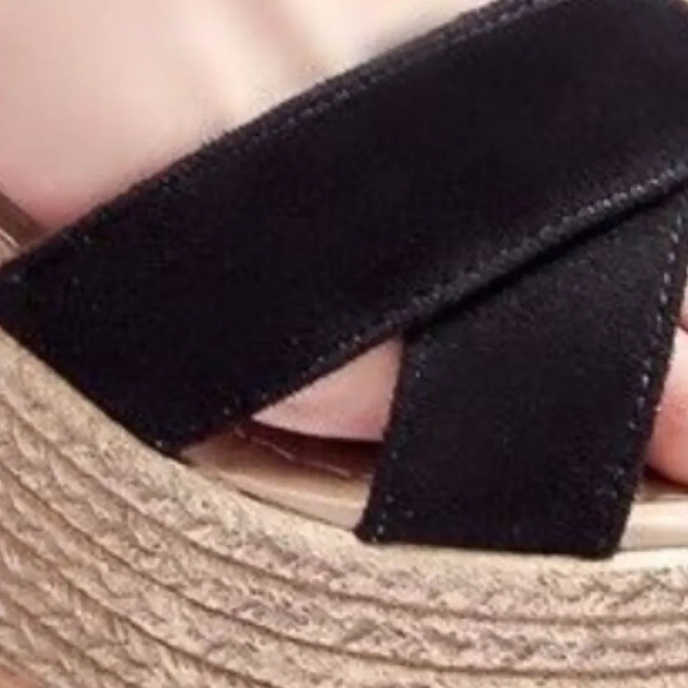 Emery Sorrento — Crisscross Open Toe Wedge Sandals Fashion Footwear, alternate view 9