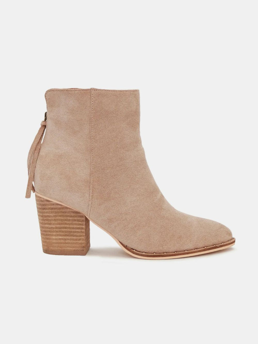 Beast Fashion Suede Point Toe Ankle Booties - Opulent Empire