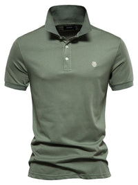 Tristan — Men's Embroidered Collared Short Sleeve Polo Men's Tailored Shorts