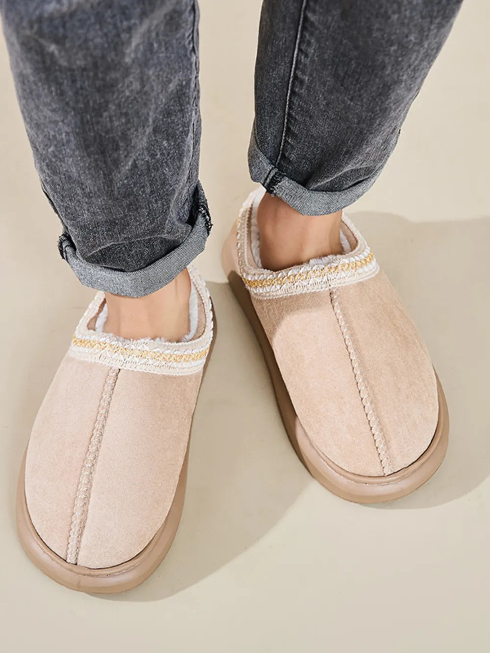 Emery Marino — Faux Fur Suede Platform Slippers Fashion Footwear, alternate view 14