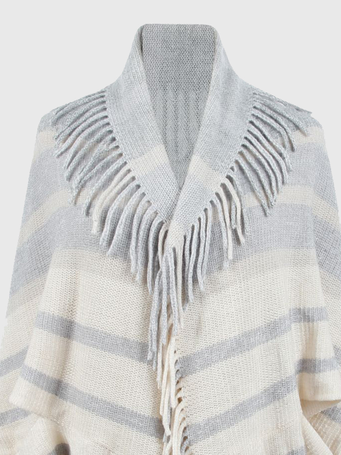 Vale Versailles — Fringe Detail Open Front Poncho, alternate view 15