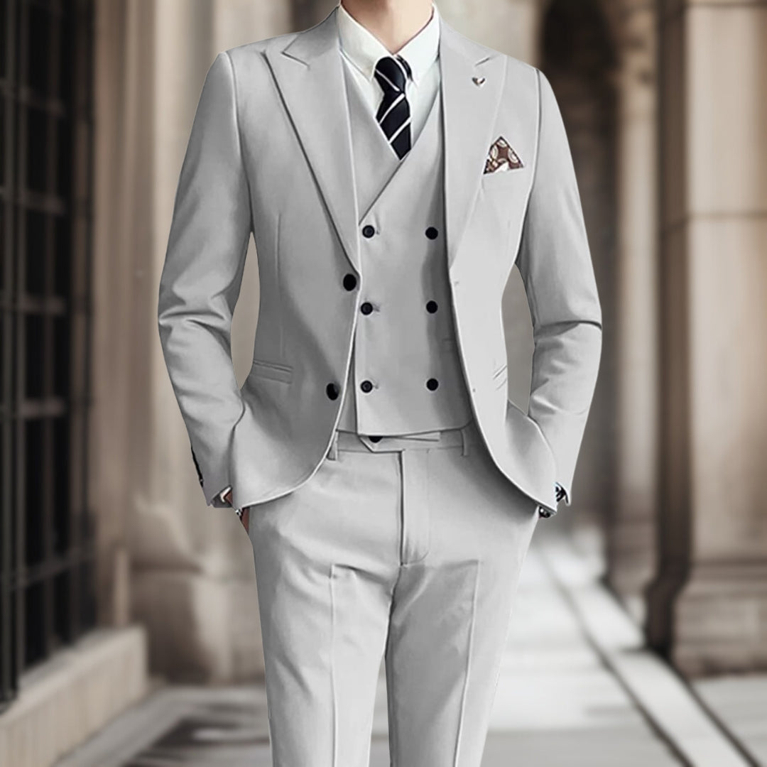 Yannis™ — Elegant Three-Piece Wedding Suit Set, alternate view 3