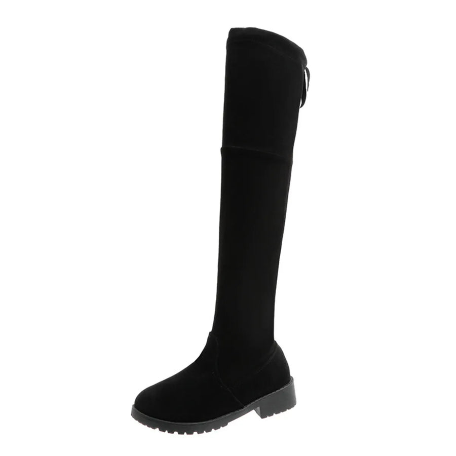 True Bellini — Over-the-Knee Boots with Back Lace-Up Detail Black Fashion Footwear, alternate view 2