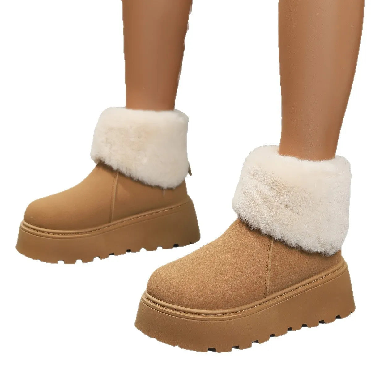 Ciel Marino — Round Toe Platform Boots Fashion Footwear, alternate view 3