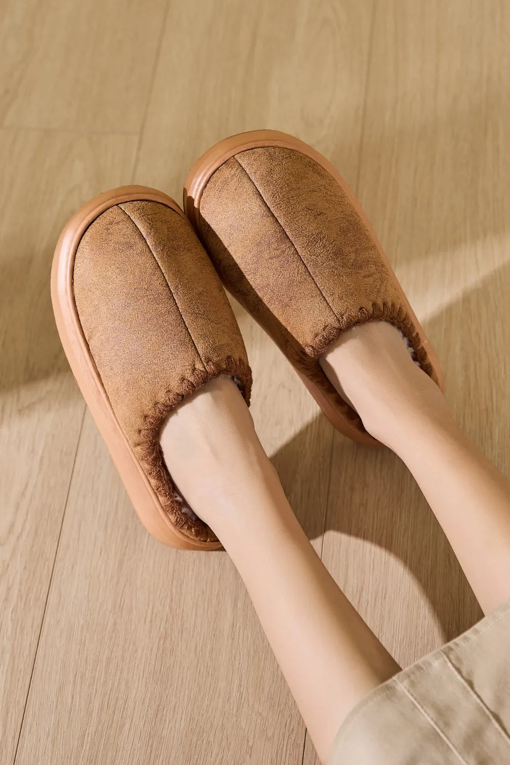 Winter Marino — Thermal Round Toe Platform Slippers Fashion Footwear, alternate view 3