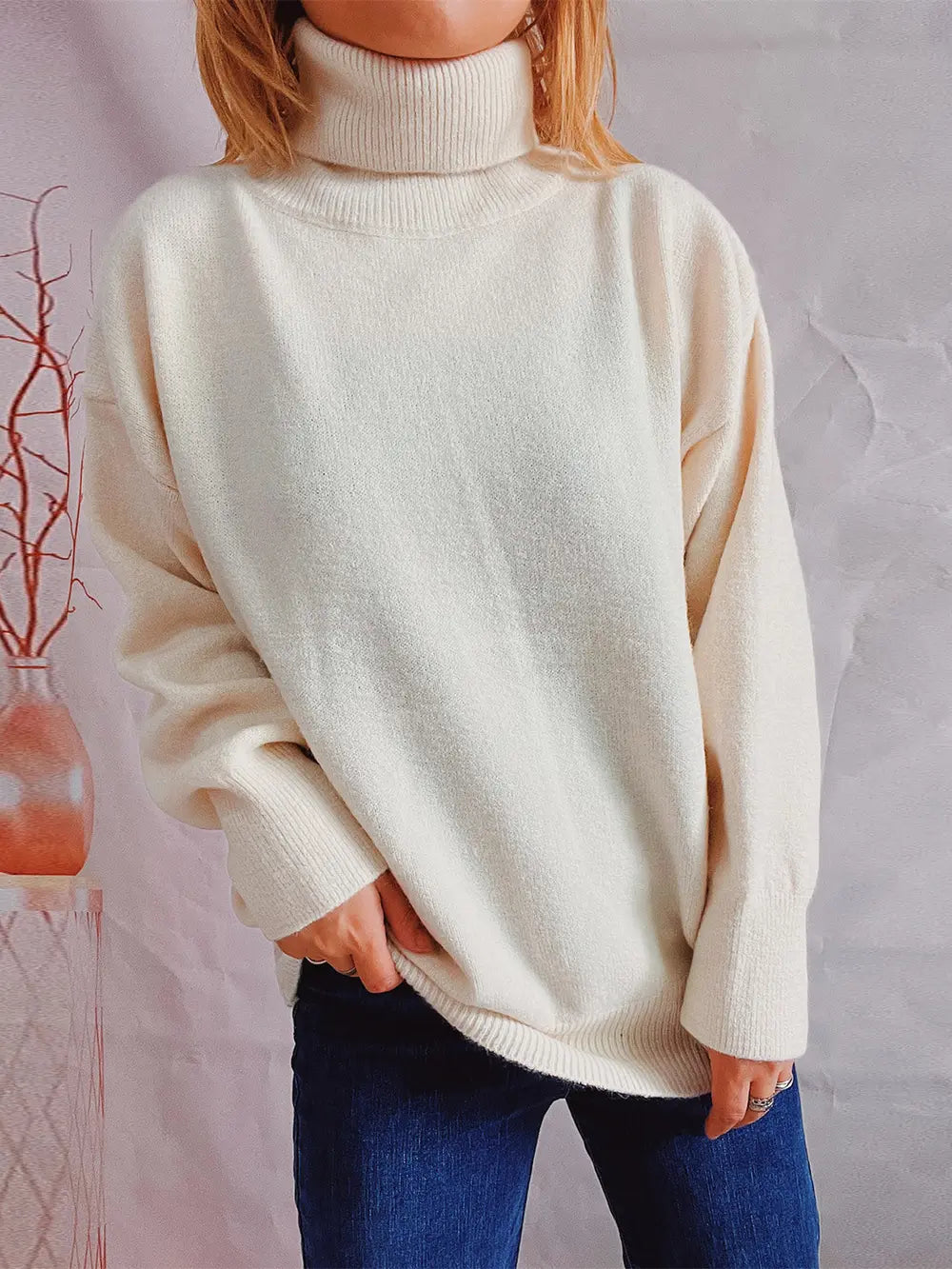 Winter Delacroix — Turtleneck Long Sleeve Sweater, alternate view 20
