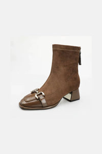 Zephyr Venturi — Square Toe Block Heels Boots Fashion Footwear, alternate view 8