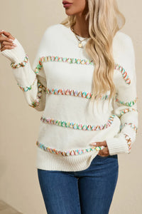Aster Fontaine — Round Neck Long Sleeve Sweater