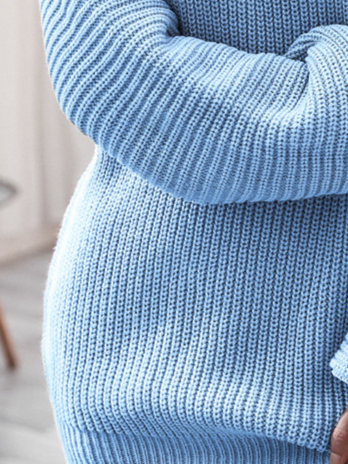 Noa Delacroix — Rib-Knit Mini Sweater Dress, alternate view 15