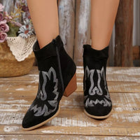 Ciel Saint-Clair — Point Toe Block Heels Boots Fashion Footwear, alternate view 3