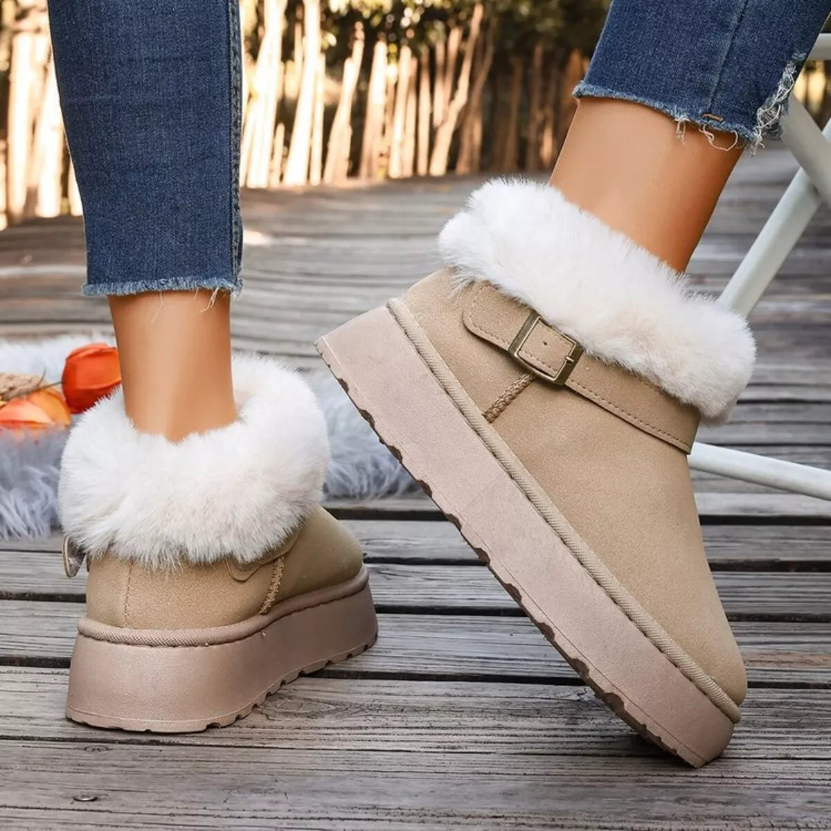 Blaise Fiorenza — Round Toe Platform Boots Fashion Footwear, alternate view 10