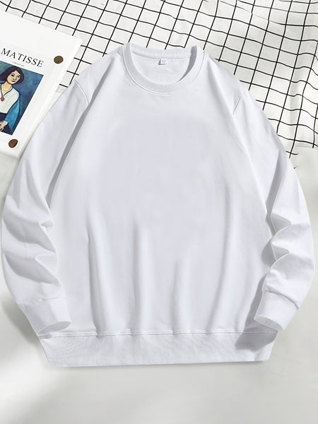 Men's Plus Size Round Neck Sweatshir - Opulent Empire