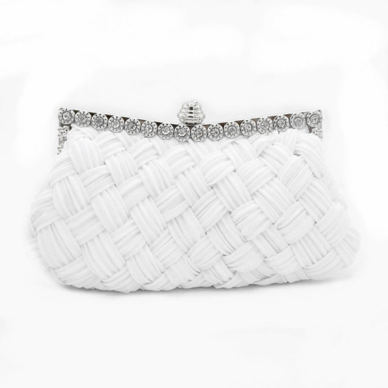 Diamond Bridal Clutch Bag Fold Dress Female Cloth Bag