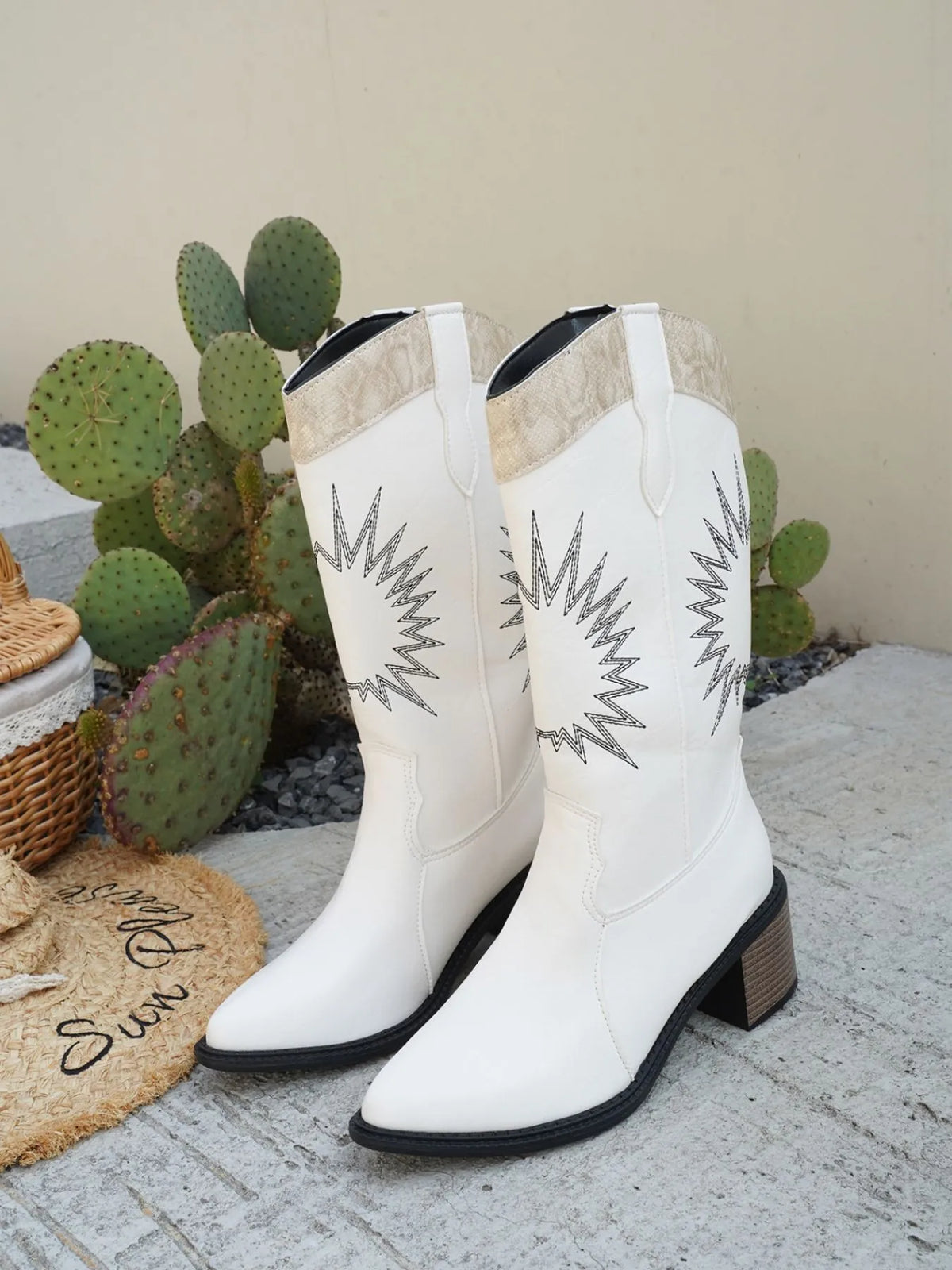 Noa Allegra — Point Toe Block Heels Boots Fashion Footwear, alternate view 13