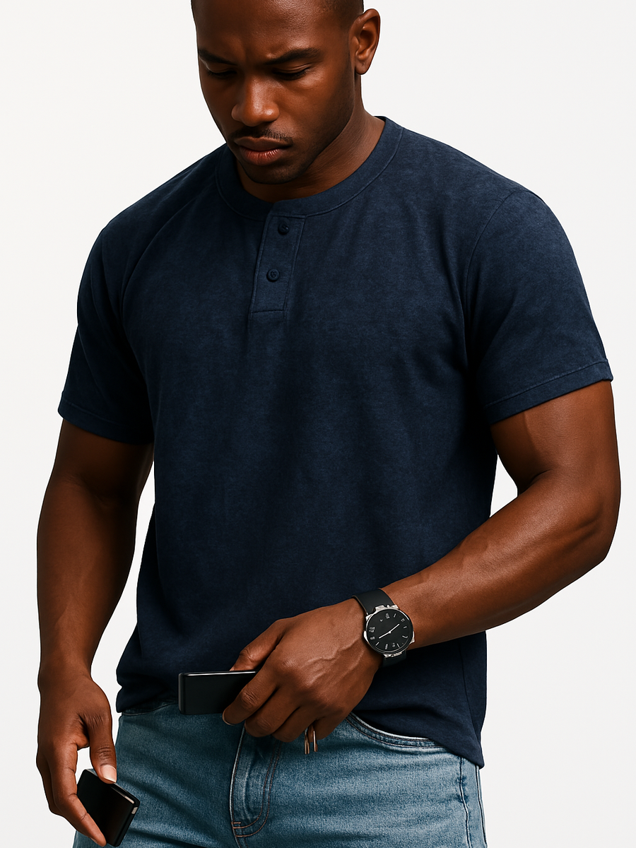 Men's Full Size Round Neck Short Sleeve T-Shirt Plus Size - Opulent Empire