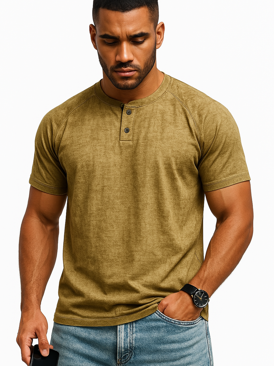 Men's Full Size Round Neck Short Sleeve T-Shirt Plus Size - Opulent Empire