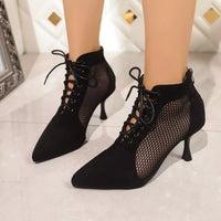 Rain Venturi — Point Toe Stiletto Pumps Black Fashion Footwear