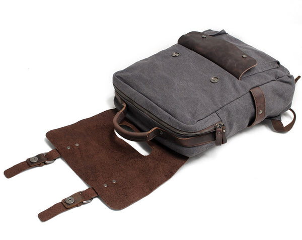 Vintage canvas backpack