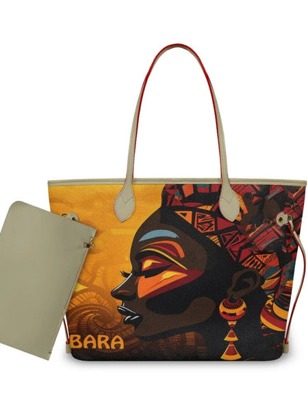 African Girls™ | Large Leather Tote Bags - Opulent Empire
