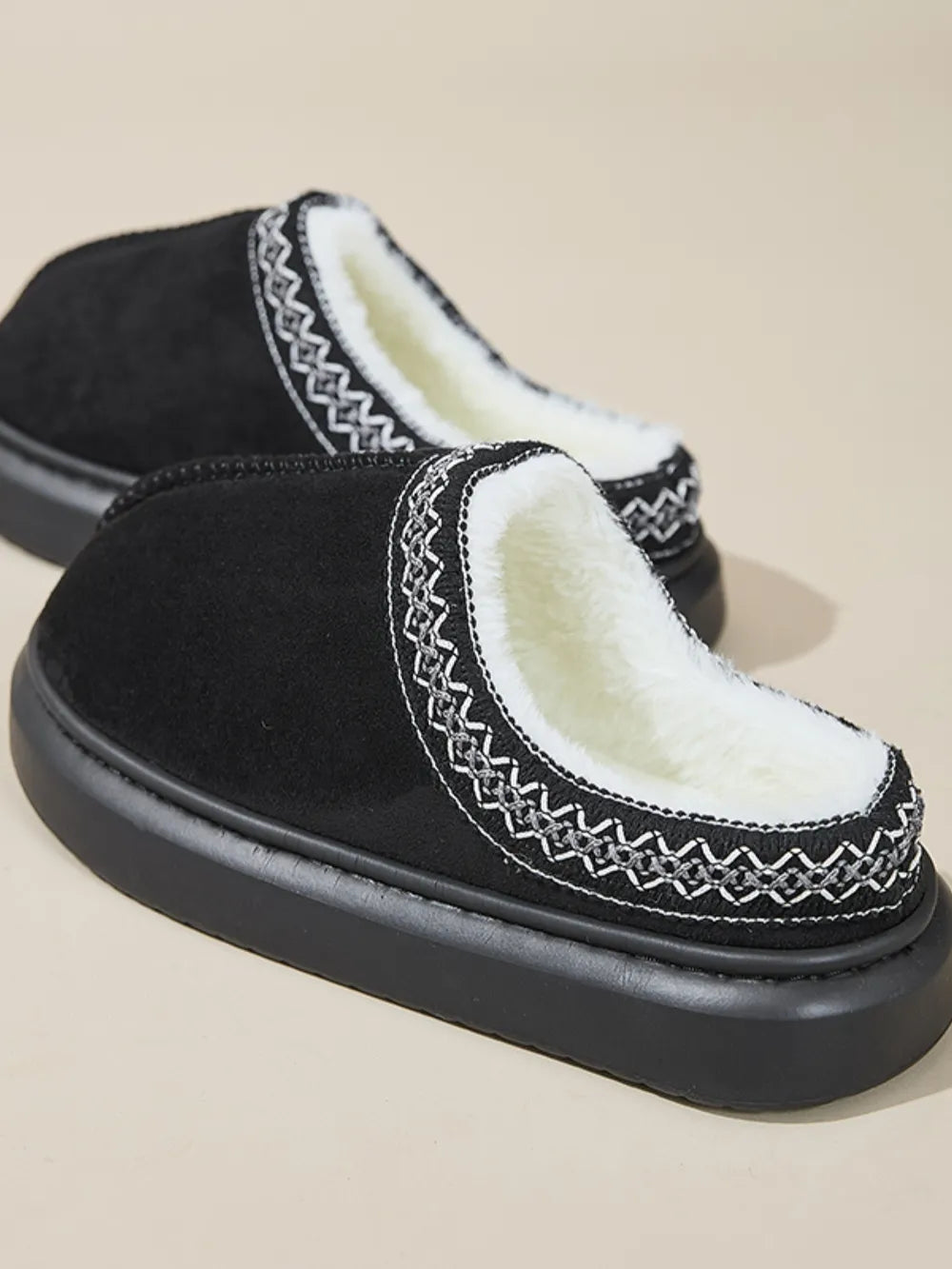 Emery Marino — Faux Fur Suede Platform Slippers Fashion Footwear, alternate view 21