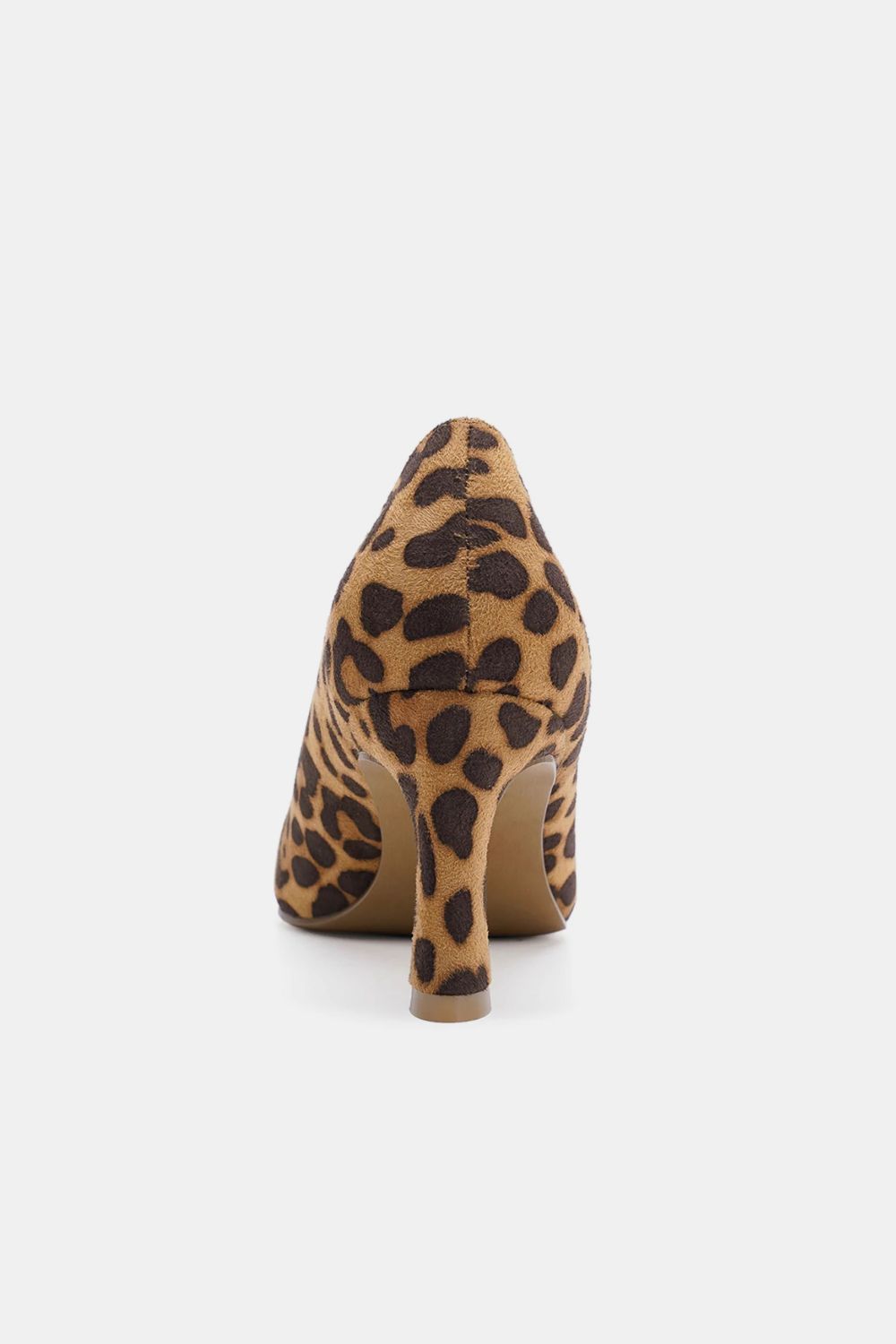 Cove Montclair — Beast Fashion Faux Suede Leopard Point Toe Pumps Leopard Fashion Footwear, alternate view 5