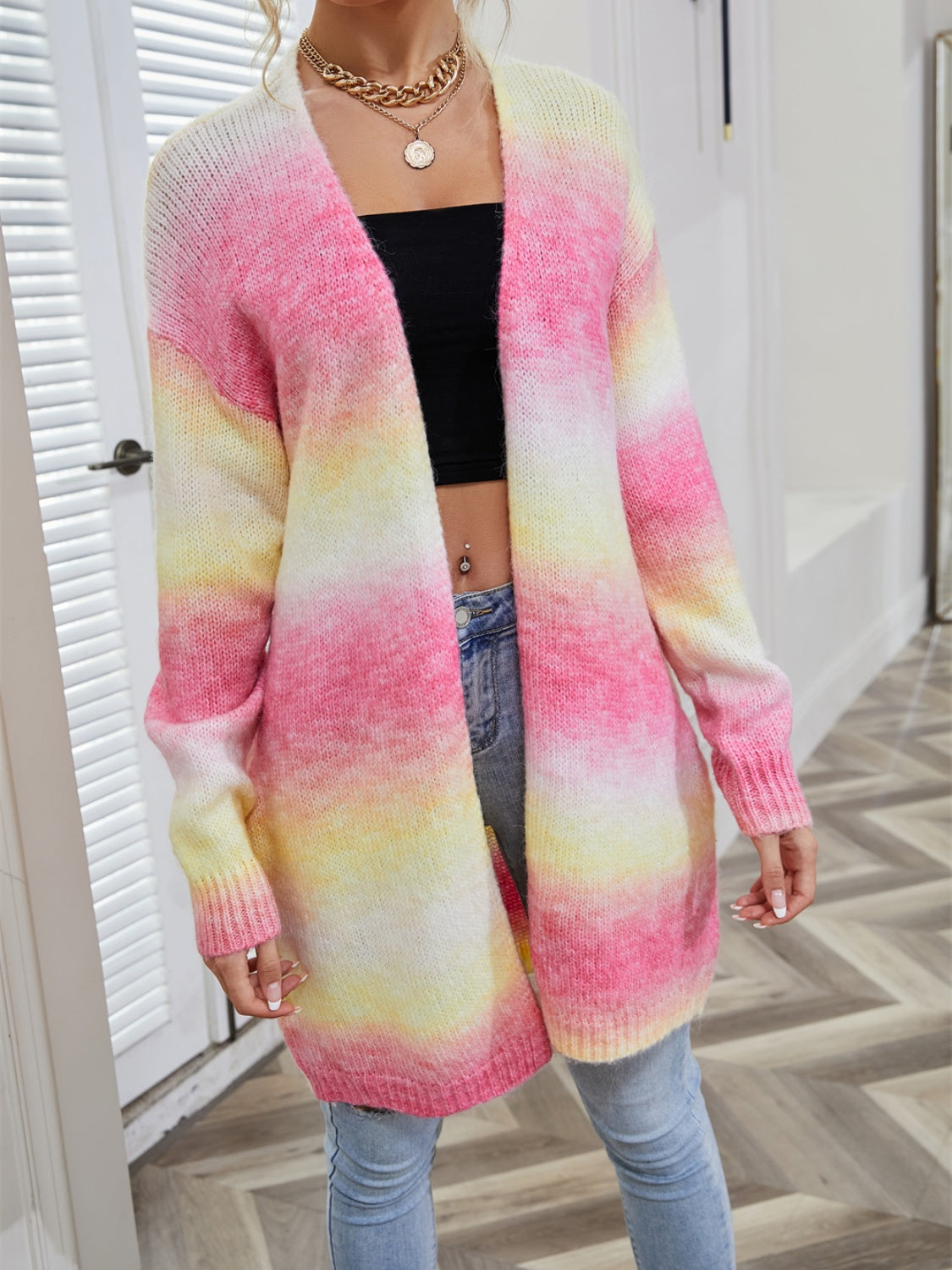 Zephyr Delacroix — Angel Wings Full Size Gradient Open Front Cardigan, alternate view 12
