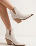 Beast Fashion Pointed Metal-Tip Toe Block Heel Ankle Boots - Opulent Empire