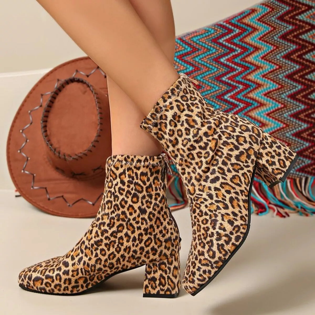 Rowan Fiorenza — Block Heel Ankle Boots, alternate view 6