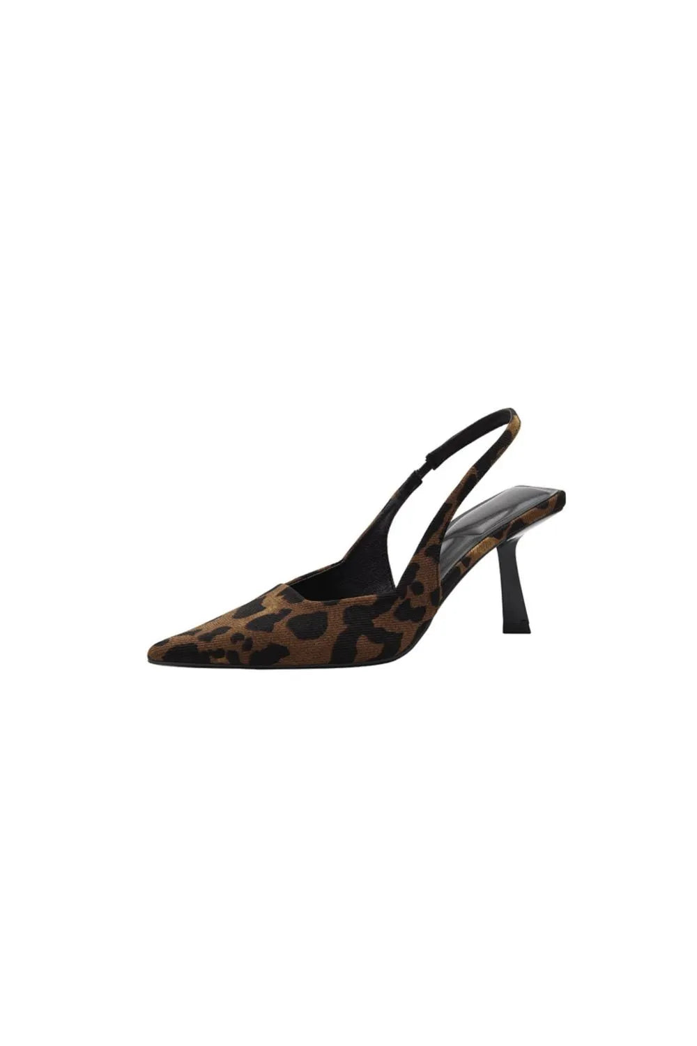 Sage Sorrento — Leopard Point Toe Slingback Pumps Leopard Fashion Footwear, alternate view 5