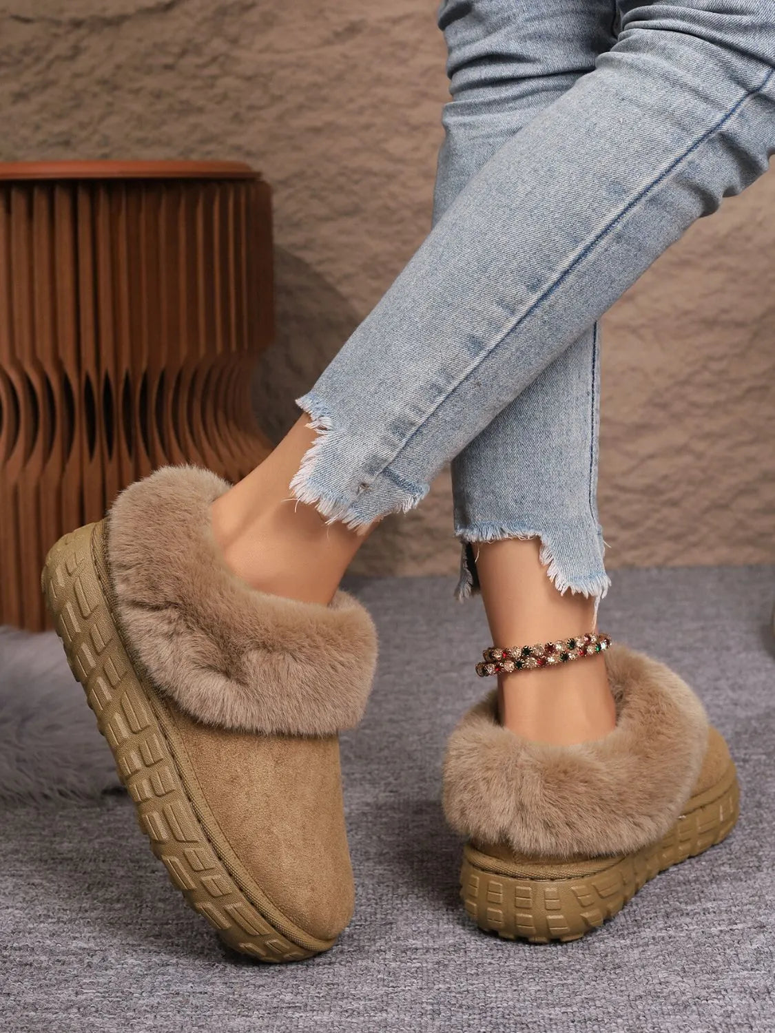 Marlowe Allegra — Faux Fur Lined Suede Winter Boots Fashion Footwear, alternate view 8