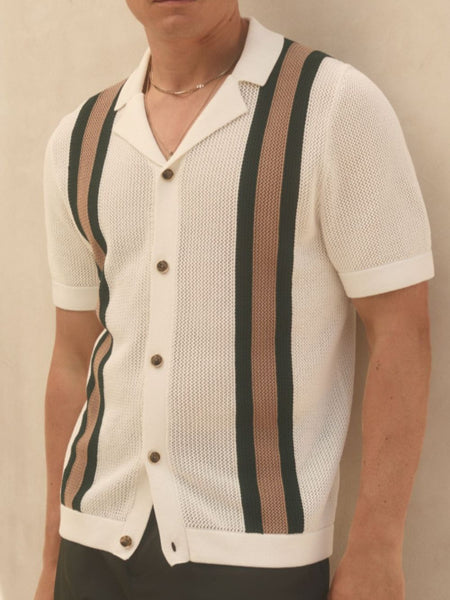 Men's Plus Size Button Down Short Sleeve Shirt - Opulent Empire