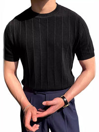 Benedict — Men's Full Size Round Neck Short Sleeve T-Shirt Plus Size, alternate view 3