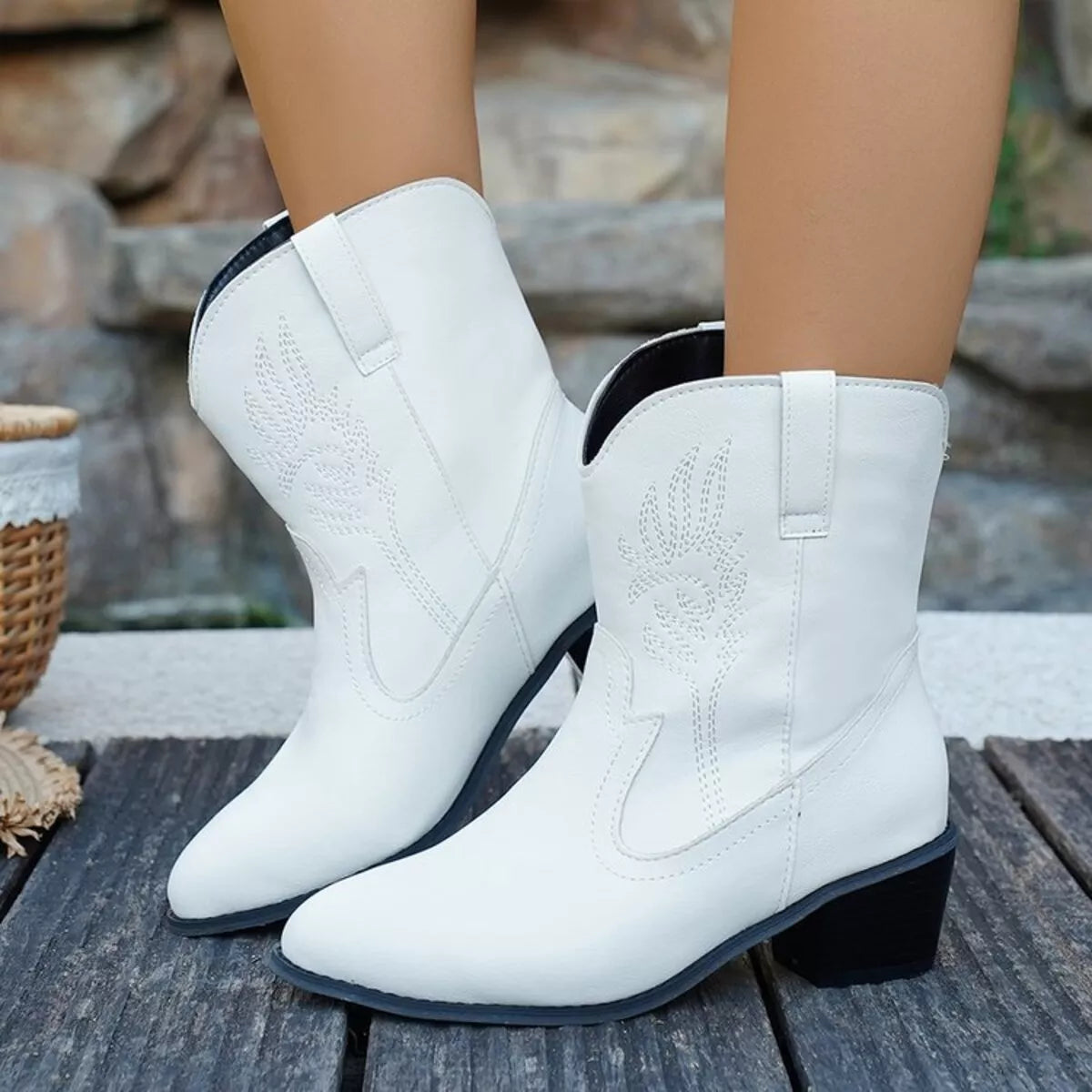 Lior Saint-Clair — Point Toe Block Heels Boots Fashion Footwear, alternate view 11