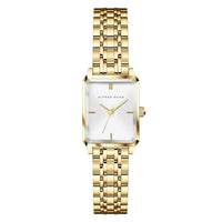 Alfred Sung Octavia XS Sunray White Dial Gold Bracelet Ladies watch — Octavia XS Sunray White Dial Gold…