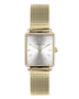 Alfred Sung Harmony Sunray Silver dial Gold Mesh band Ladies watch