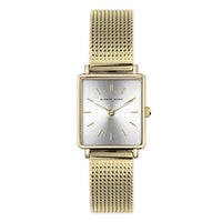 Alfred Sung Harmony Sunray Silver dial Gold Mesh band Ladies watch — Harmony Sunray Silver dial Gold Mesh band…