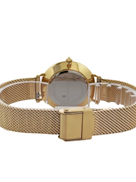 Alfred Sung Serenity Black Dial Gold Bracelet Ladies watch