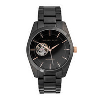 Alfred Sung Automatic Rosegold Accents Black Bracelet Men's watch — Automatic Rosegold Accents Black Bracelet…