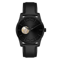 Alfred Sung Automatic Black Dial & Leather Strap Men's watch — Automatic Black Dial & Leather Strap Men's watch