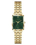 Alfred Sung Octavia Green Dial Gold Bracelet Ladies watch