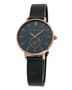 Alfred Sung Serenity Sunray Black Dial & Bracelet Ladies watch
