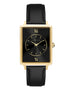 Alfred Sung Horizon Sunray Black Dial & Leather Strap Ladies watch