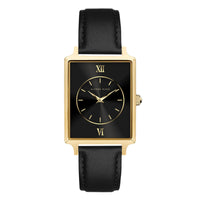 Alfred Sung Horizon Sunray Black Dial & Leather Strap Ladies watch — Horizon Sunray Black Dial & Leather Strap…