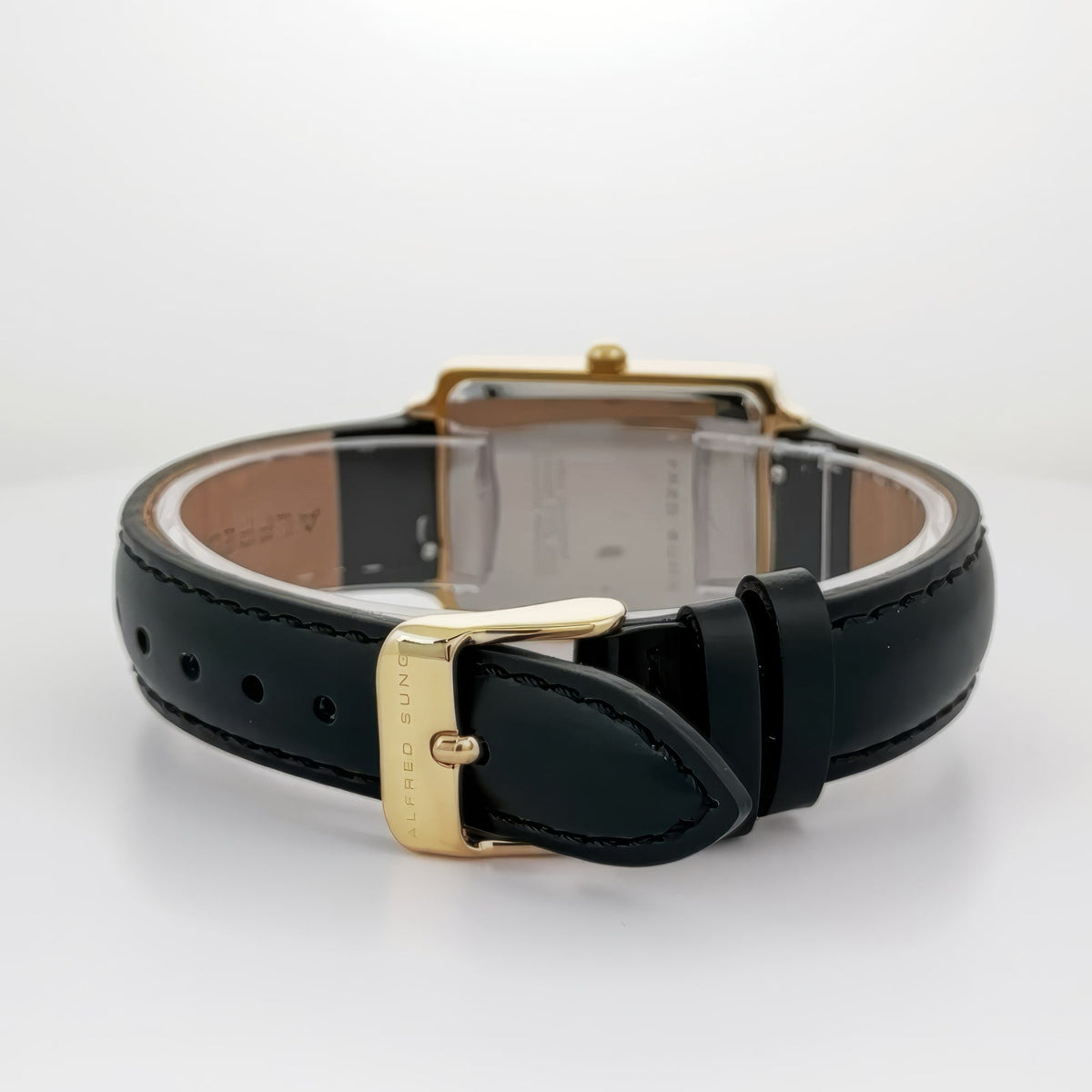 Alfred Sung Horizon Sunray Black Dial & Leather Strap Ladies watch — Horizon Sunray Black Dial & Leather Strap…, alternate…