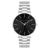 Alfred Sung Metropolitan Date Black Dial Silver Bracelet watch — Metropolitan Date Black Dial Silver Bracelet…