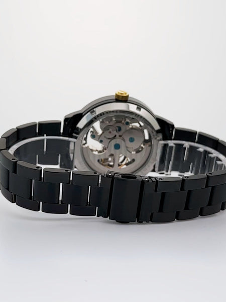 Alfred Sung Automatic III Black Skeleton Dial Black Bracelet Men's watch