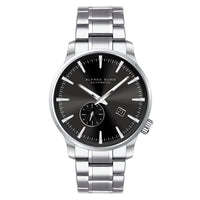 Alfred Sung Automatic II Black Sunray Dial Silver Bracelet Men's watch — Automatic II Black Sunray Dial Silver…