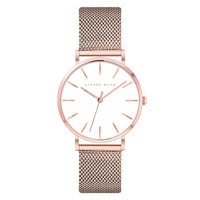 Alfred Sung Muse White Dial Rosegold Bracelet Ladies watch — Muse White Dial Rosegold Bracelet Ladies watch